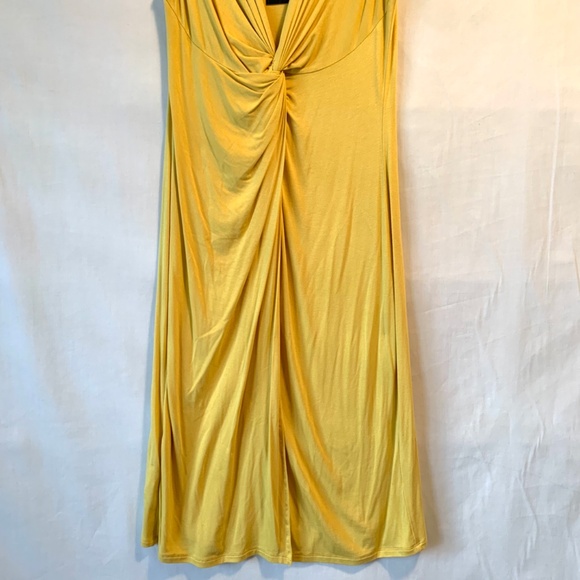 BCBGMaxAzria V-Neck Ruched Sleeveless Dress Size Small - Picture 4 of 8